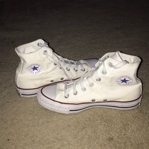 white high top converse